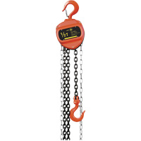 VCH Series Chain Hoist, 20' Lift, 1100 lbs. (0.5 tons) Capacity, Heat-Treated Alloy Steel Chain Fastek