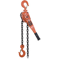 KLP-300L-5 KLP Series Heavy-Duty Lever Chain Hoist with Overload Protection, 5' Lift, 6000 lbs. (3 tons) Capacity Fastek