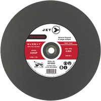 A24GP Power Abrasive Cut-Off Wheel, 20" x 5/32", 1" Arbor, Type 1, 3000 RPM Fastek