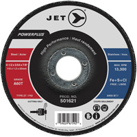 A60T PowerPlus Cut-Off Wheel, 4-1/2" x 3/64", 7/8" Arbor, Type 27, 13300 RPM Fastek