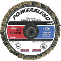 PowerBlend Roll-On Flap Disc, 2" x Type R, Z80 Grit Fastek
