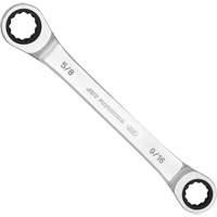 RDBS-4S Jeux de cl&eacute;s &agrave; rochet polygonales doubles, Boîte, 4 morceaux, Imp&eacute;rial Fastek