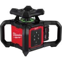 M18™ Green Interior Rotary Laser Level Kit with Remote/Receiver & Wall Mount Bracket, 1000' (304.8 m) UAW813 | Fastek