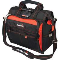 Lighted Technician's Tool Bag, Ballistic Polyester, Black/Orange UAX323 | Fastek