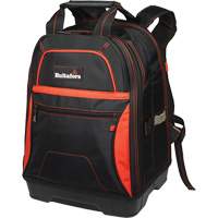Molded Base Bottom Tool Backpack, Black/Red, Ballistic/Polyester Fastek