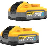 2 batteries POWERSTACK, Lithium-ion, 20 V, 5 Ah Fastek