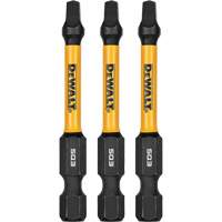 3-Piece FLEXTORQ&reg; Impact Screwdriving Bits, Square, #3, 1/4" Drive Fastek