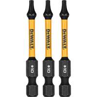 3-Piece FLEXTORQ&reg; Impact Screwdriving Bits, Torx, T-10, 1/4" Drive Fastek