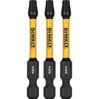 3-Piece FLEXTORQ&reg; Impact Screwdriving Bits, Torx, T-25, 1/4" Drive Fastek