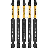 5-Piece FLEXTORQ&reg; Impact Screwdriving Bits, Torx, T-25, 1/4" Drive Fastek