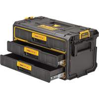 Unit&eacute; &agrave; trois tiroirs ToughSystem 2.0, 21-4/5" x 12-3/10" x 12-3/5", Noir/Jaune Fastek