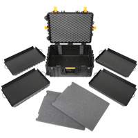 Heavy-Duty Portable Rolling Tool Case, 18-3/5" W x 24-3/5" D x 11-1/2" H, Black Fastek