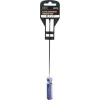 Blue Transparent Striped Slotted Screwdriver, 1/8" Tip, Round, Plastic Handle Fastek