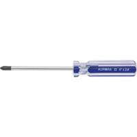 Tournevis Philips bleu transparent avec bandes, #2, Prise Plastique Fastek