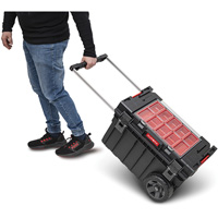 Arx&reg; Rolling Tool Chest, 23-4/5" x 16" x 15-3/5", Black Fastek