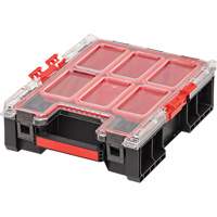 Organisateur moyen haut avec bacs Arx, 10-2/5" x 14-3/10" x 4-1/5", Noir Fastek