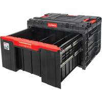 Arx&reg; Single Drawer Toolbox, 11-1/5" W x 18-3/10" D x 9-1/10" H, Black/Red Fastek