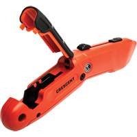 Auto-Retracting Safety Knife, 1", Steel, Aluminum Handle Fastek