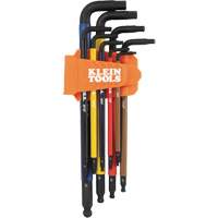 Colour-Coded Extra-Long L Style Hex Key Caddy Set, 9 Pcs., Imperial Fastek