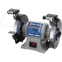 Bench Grinder with LED Lights, 6" Wheel Diameter, 3450 RPM Fastek