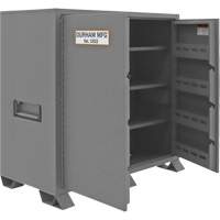 Jobsite Storage Cabinet, Steel, 59 Cubic Feet, Grey Fastek