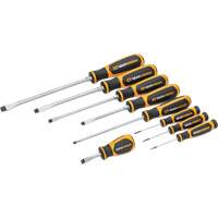 Slotted Dual Material Screwdriver Set in Foam Storage Tray, 9 Pcs. Fastek