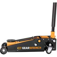 Heavy-Duty Floor Jack, 3 Ton(s) Capacity, 5-1/4" Lowered, 18-1/4" Raised, Manual Hydraulic Fastek