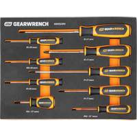 Phillips&reg; Dual Material Screwdriver Set in Foam Storage Tray, 9 Pcs. Fastek