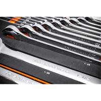 12-Point Long Pattern Combination SAE Wrench Set in Foam Storage Tray, Open-Ended, 19 Pieces, Imperial Fastek