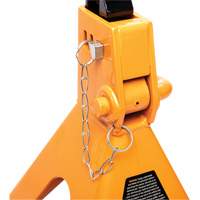 Ratcheting Jack Stand, Locking Pin, 3 tons Capacity, 11-3/4" - 17-1/2" H Fastek