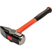 Fiberglass Blacksmith Hammer, 4 lbs Head Weight, 14" L Fastek