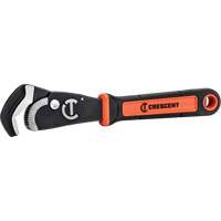 Cl&eacute; bimat&eacute;riau auto-ajustable pour tuyau, Cap des m&acirc;choires 1-1/2", Longueur 12", Fini Oxyde noir, Prise Coussin&eacute;e Fastek