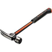 Milled-Face Framing Hammer, 28 oz., Solid Steel Handle, 16" L Fastek