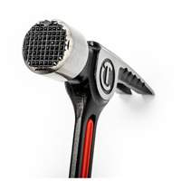 Milled-Face Framing Hammer, 28 oz., Solid Steel Handle, 16" L Fastek