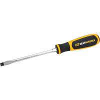 Slotted Dual Material Screwdriver, 5/16", 13-1/10" L, Plastic Handle Fastek