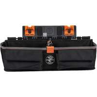 Bucket Work CentreS-Hook Large Pouch Module, Nylon, 3 Pockets, Black/Orange Fastek