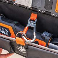 Bucket Work CentreS-Hook Large Pouch Module, Nylon, 3 Pockets, Black/Orange Fastek