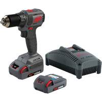 Cordless Compact Drill Driver Kit, Lithium-Ion, 20 V, 1/2" Chuck, 37 ft-lbs Torque Fastek