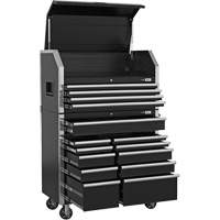 HDCC-4115 HD Series Toolbox Combo, 21-1/2" D x 44-1/5" W x 63-3/10" H, Black Fastek