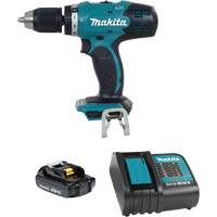 LXT Compact Drill-Driver Kit, Lithium-Ion, 18 V, 1/2"/1-7/16" Chuck, 420 in-lbs Torque Fastek