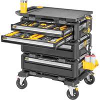 Poste de travail modulaire 5-en-1 TOUGHSYSTEM 2.0 DXL, 34" x 25-4/5" x 39", Noir/Jaune Fastek