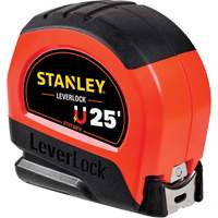 High-Visibility Magnetic LEVERLOCK&reg; Tape Measure, 25', Imperial Graduations Fastek