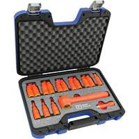 3/8" Drive SAE & Metric Hex Bit Insulated Socket and Attachment Set, 1000 V, 16 Pcs Fastek