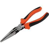 Long Nose Pliers with Comfort Handles, 8" L Fastek