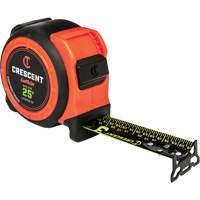  CONTROLTOUCH NITE EYE Tape Measure, 1-3/16" x 25', SAE Graduations Fastek