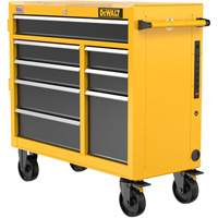 Heavy-Duty Mobile Workstation, 8 Drawers, 40" W x Yellow Fastek