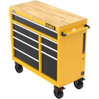 Heavy-Duty Mobile Workstation, 8 Drawers, 40" W x Yellow Fastek