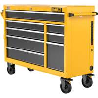 Heavy-Duty Mobile Workstation, 8 Drawers, 52" W x Yellow Fastek