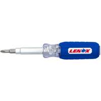 6-in-1 Multi-Bit Screwdriver, Textured Handle Fastek