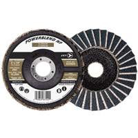 POWERBLEND NF Flap Disc, 5" x 7/8", Type 29, Z60 Grit, Zirconia Alumina Fastek